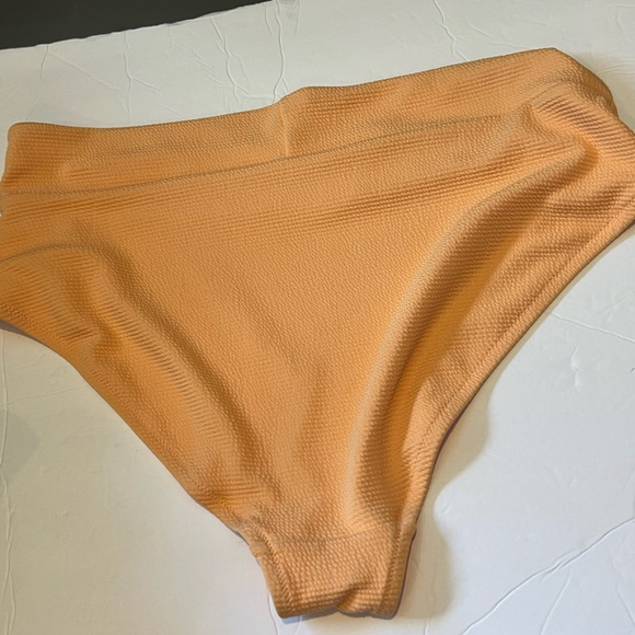 2 Pairs Set Old Navy Women's High-Waisted Pucker Bikini Swim Bottoms XXL Orange - Picture 11 of 16